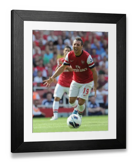 Framed Print : Santi Cazorla: Arsenal's Premier League Star in Action Against Sunderland (2012-13)