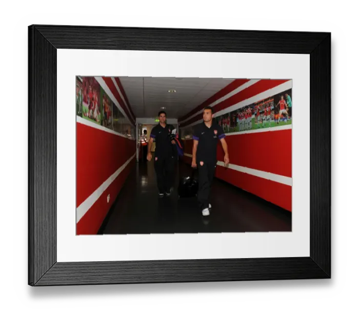 Framed Print : Arsenal's Midfield Duo: Santi Cazorla and Mikel Arteta before Arsenal v Sunderland (2012-13) Framed Print : Arsenal's Midfield Duo: Santi Cazorla and Mikel Arteta before Arsenal v Sunderland (2012-13)
