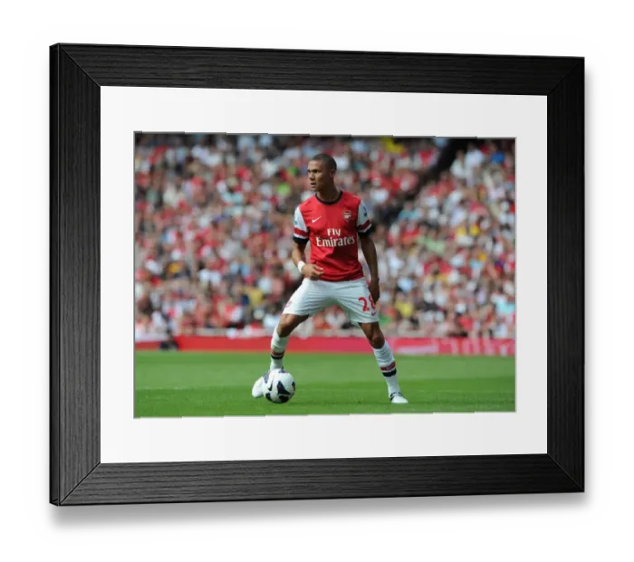 Framed Print : Arsenal's Kieran Gibbs in Action: Arsenal vs. Sunderland (2012-13)