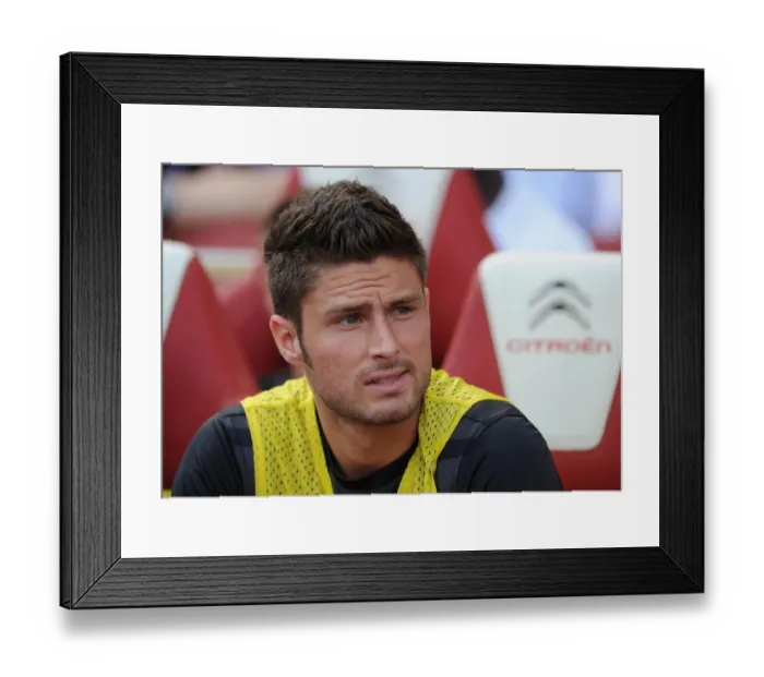 Framed Print : Arsenal's Roaring Striker: Olivier Giroud Gears Up for Arsenal vs. Sunderland (2012-13) Framed Print : Arsenal's Roaring Striker: Olivier Giroud Gears Up for Arsenal vs. Sunderland (2012-13)