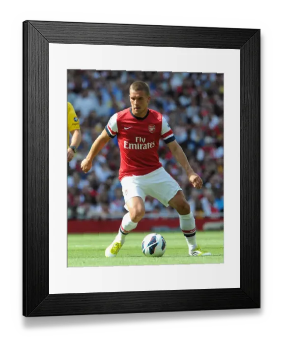 Framed Print : Lukas Podolski in Action: Arsenal vs Sunderland, Premier League 2012-13 Framed Print : Lukas Podolski in Action: Arsenal vs Sunderland, Premier League 2012-13