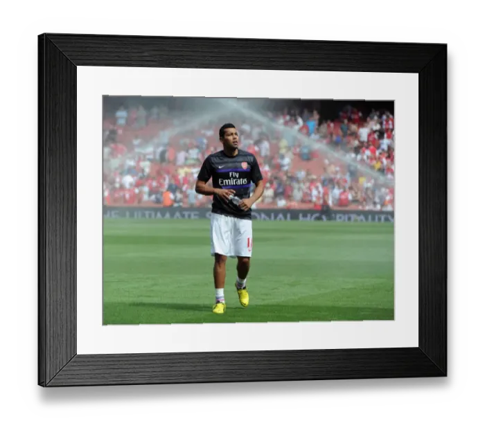 Framed Print : Andre Santos: Arsenal's Defender before Arsenal vs Sunderland (2012-13)