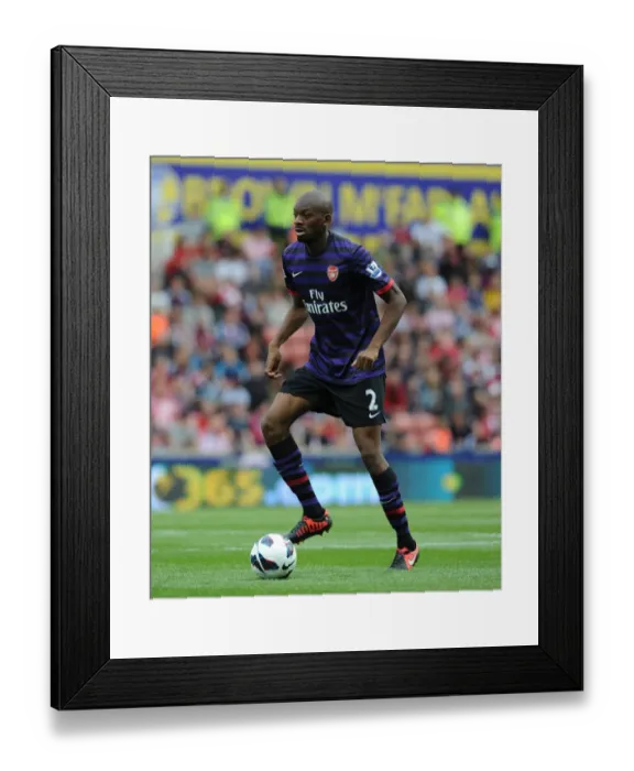 Framed Print : Abou Diaby in Action: Arsenal vs. Stoke City, Premier League 2012-13