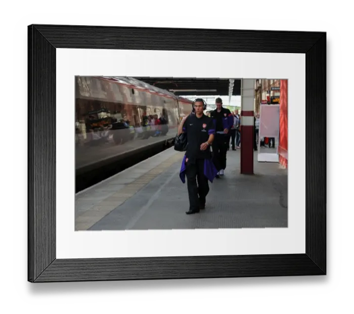 Framed Print : Arsenal's Kieran Gibbs at Stoke Station After Stoke City Match, 2012-13 Premier League Framed Print : Arsenal's Kieran Gibbs at Stoke Station After Stoke City Match, 2012-13 Premier League