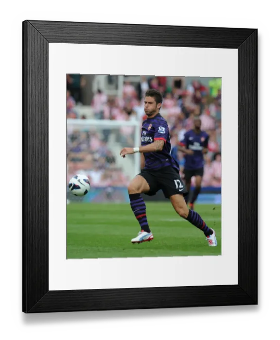 Framed Print : Olivier Giroud's Brilliant Performance: Arsenal Overpowers Stoke City in Premier League 2012-13 Framed Print : Olivier Giroud's Brilliant Performance: Arsenal Overpowers Stoke City in Premier League 2012-13