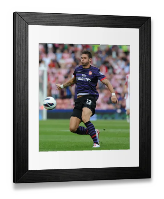 Framed Print : Olivier Giroud in Action: Stoke City vs Arsenal, Premier League 2012-13 Framed Print : Olivier Giroud in Action: Stoke City vs Arsenal, Premier League 2012-13