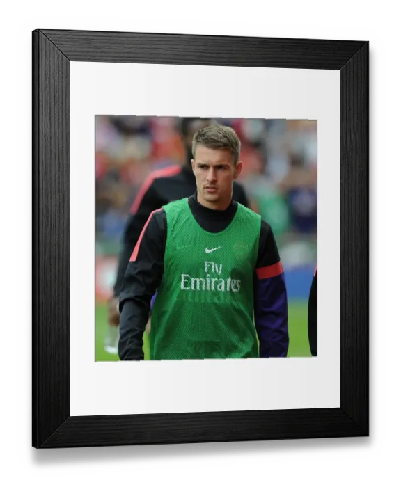 Framed Print : Aaron Ramsey: Gearing Up for Arsenal's Battle at Britannia Stadium (Stoke City vs Arsenal, 2012-13) Framed Print : Aaron Ramsey: Gearing Up for Arsenal's Battle at Britannia Stadium (Stoke City vs Arsenal, 2012-13)