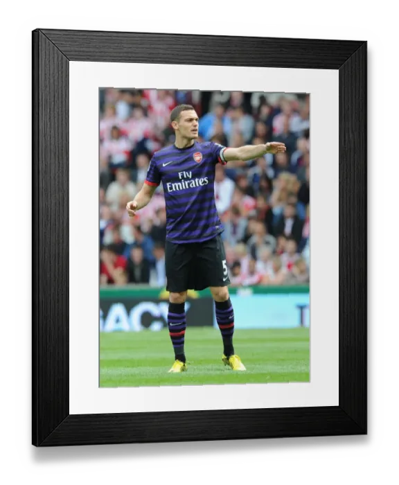 Framed Print : Thomas Vermaelen in Action: Stoke City vs. Arsenal, Premier League 2012-13 Framed Print : Thomas Vermaelen in Action: Stoke City vs. Arsenal, Premier League 2012-13
