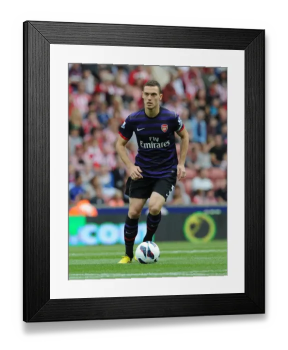 Framed Print : Thomas Vermaelen: In Action Against Stoke City - Premier League 2012-13