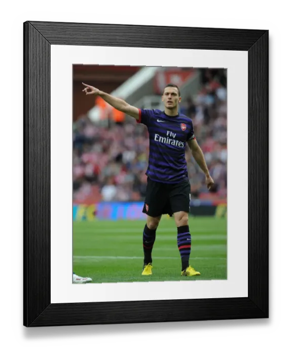 Framed Print : Thomas Vermaelen: In Action Against Stoke City, Premier League 2012-13