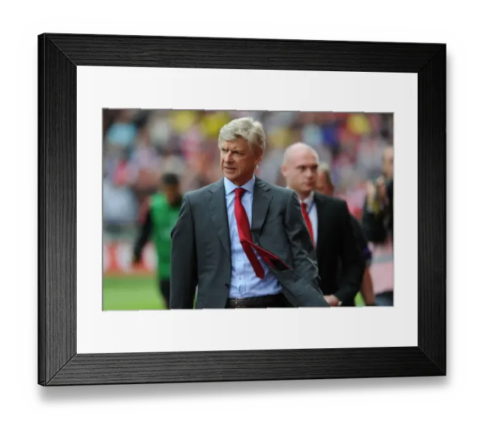 Framed Print : Arsene Wenger: Stoke City vs Arsenal, Premier League 2012-13