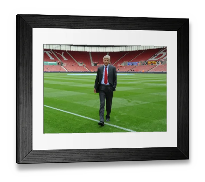 Framed Print : Arsene Wenger: Intense Focus Ahead of Stoke City Clash (2012-13)