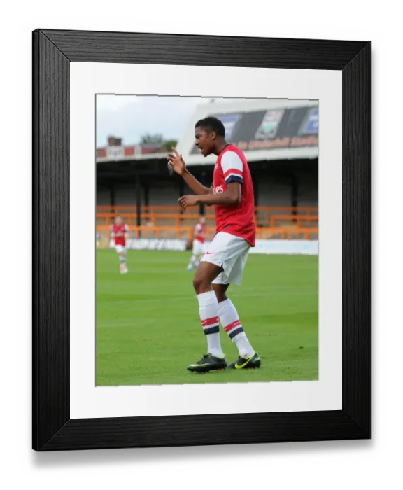 Framed Print : Chuba Akpom Scores First Goal: Arsenal U19 vs. Olympique de Marseille (NextGen Series, 2012-13)