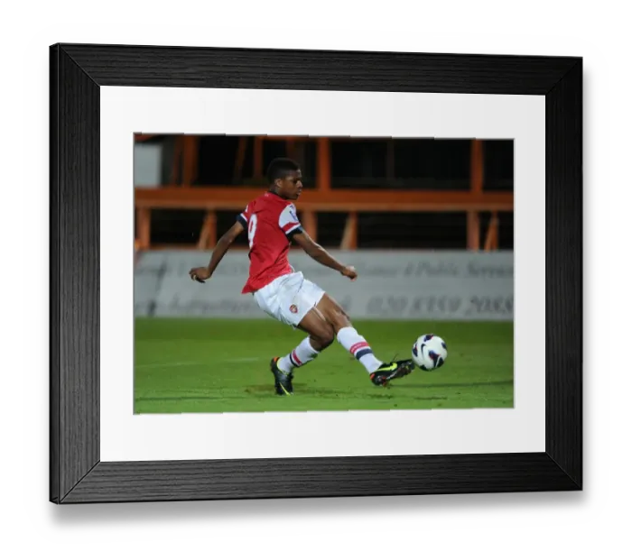 Framed Print : Chuba Akpom Scores Third Goal: Arsenal U19 vs. Olympique Marseille - NextGen Series Framed Print : Chuba Akpom Scores Third Goal: Arsenal U19 vs. Olympique Marseille - NextGen Series