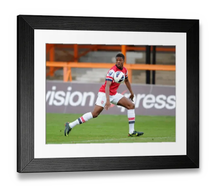 Framed Print : Chuba Akpom Shines: Arsenal's Young Star Leads Victory over Marseille in NextGen Series