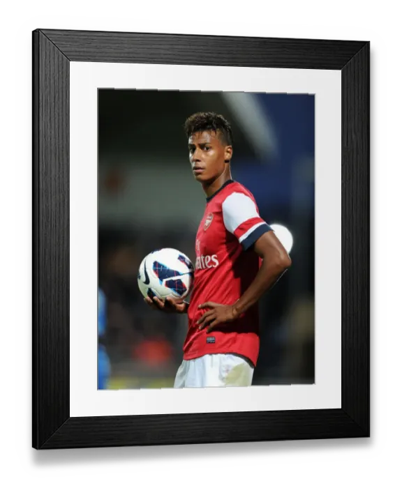 Framed Print : Arsenal's Martin Angha Faces Off Against Marseille in NextGen Series Match