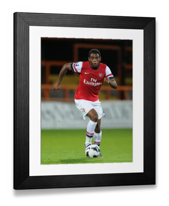 Framed Print : Arsenal's Kyle Ebecilio Goes Head-to-Head with Marseille in NextGen Series Clash