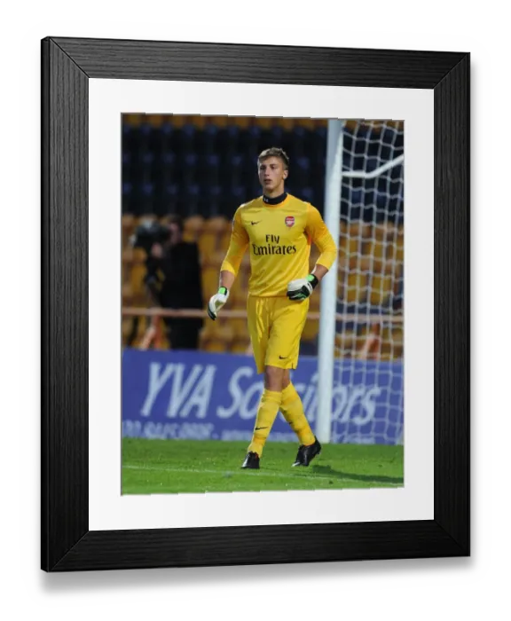 Framed Print : Arsenal's Stuart Moore Faces Off Against Marseille in NextGen Series