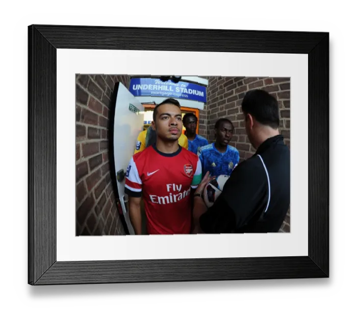 Framed Print : Nico Yennaris: In Action for Arsenal U19 against Marseille, NextGen Series 2012-13