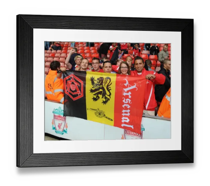 Framed Print : Arsenal Fans Reaction: Liverpool vs Arsenal, Premier League 2012-13 Framed Print : Arsenal Fans Reaction: Liverpool vs Arsenal, Premier League 2012-13
