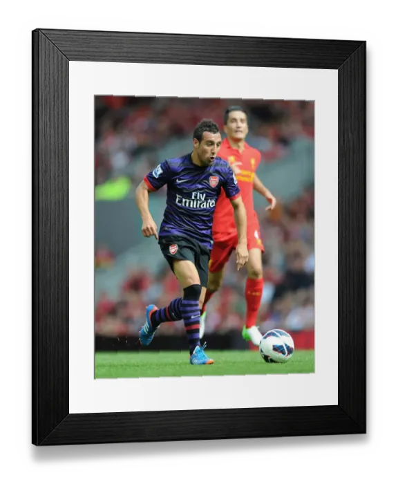 Framed Print : Santi Cazorla: Arsenal's Midfield Mastermind at Anfield (2012-13) Framed Print : Santi Cazorla: Arsenal's Midfield Mastermind at Anfield (2012-13)