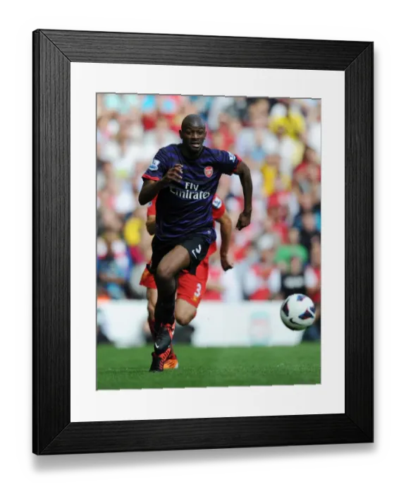 Framed Print : Abou Diaby in Action: Liverpool vs Arsenal, Premier League 2012-13 Framed Print : Abou Diaby in Action: Liverpool vs Arsenal, Premier League 2012-13
