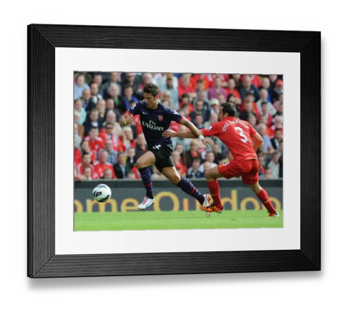 Framed Print : Giroud vs Enrique: A Football Rivalry Flares Up at Anfield (Liverpool vs Arsenal, 2012-13)