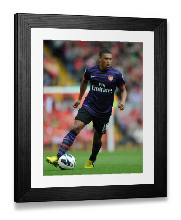 Framed Print : Alex Oxlade-Chamberlain: Liverpool vs Arsenal, Premier League Showdown (2012)