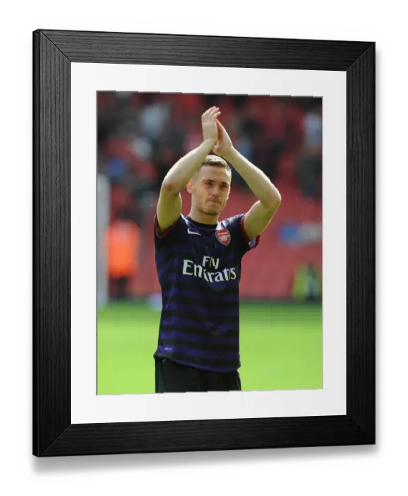 Framed Print : Thomas Vermaelen Bids Farewell: Liverpool vs Arsenal, 2012-13 Premier League