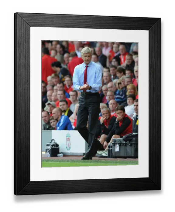 Framed Print : Arsene Wenger at Anfield: Liverpool vs Arsenal, Premier League 2012-13 Framed Print : Arsene Wenger at Anfield: Liverpool vs Arsenal, Premier League 2012-13