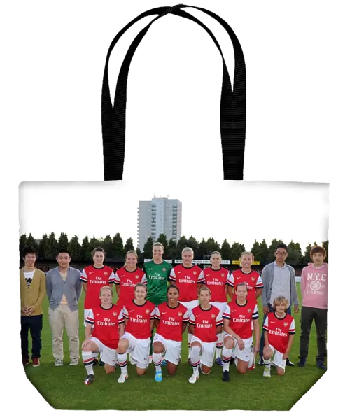 Arsenal Ladies with the match sponsors. Arsenal Ladies 1: 1 Bristol Academy