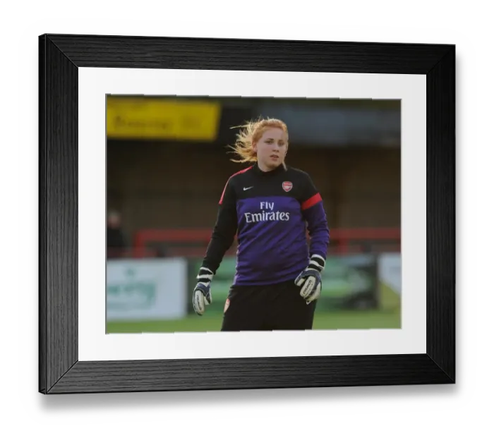 Framed Print : Sophie Harris (Arsenal). Arsenal Ladies 1: 1 Bristol Academy. Womens Super League Framed Print : Sophie Harris (Arsenal). Arsenal Ladies 1: 1 Bristol Academy. Womens Super League