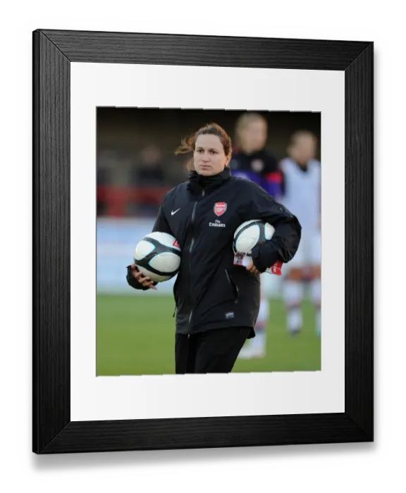 Framed Print : Laura Harvey Leads Arsenal in FA WSL Clash Against Bristol Academy