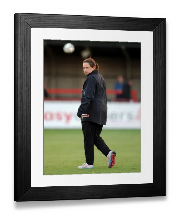 Framed Print : Laura Harvey Leads Arsenal in FA WSL Match Against Bristol Academy (2012)
