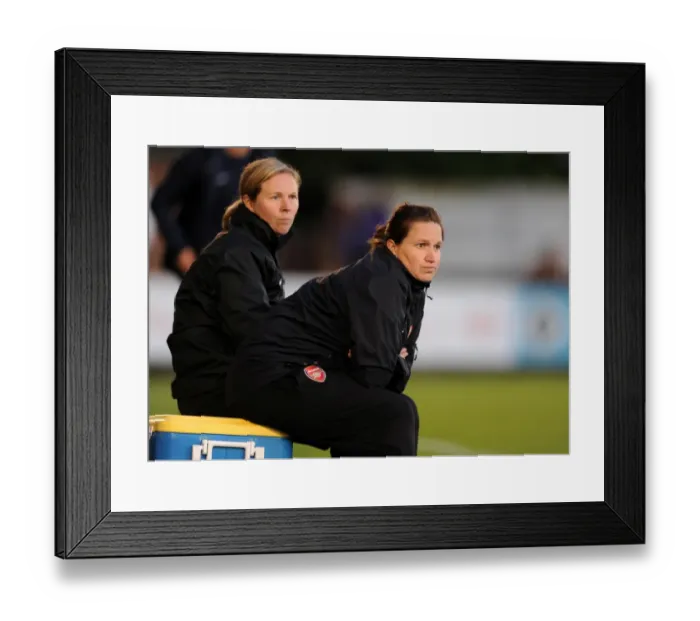 Framed Print : Arsenal Ladies FC vs. Bristol Academy WFC: Laura Harvey and Rehanne Skinner Lead the Way