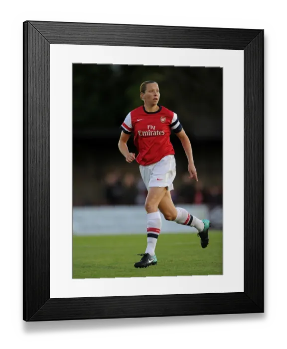Framed Print : Jayne Ludlow in Action: Arsenal Ladies vs. Bristol Academy WFC, FA WSL (2012)