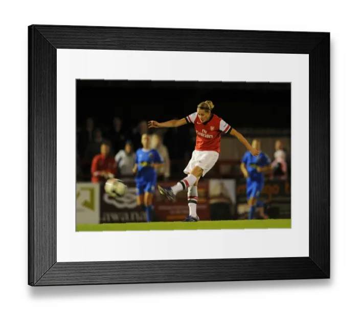 Framed Print : Kelly Smith Scores for Arsenal Ladies Against Bristol Academy in FA WSL Match