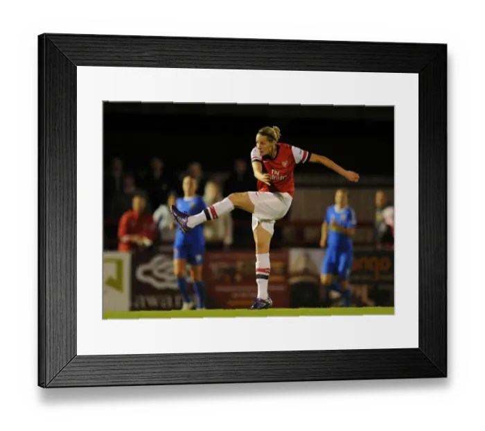 Framed Print : Kelly Smith Scores: Arsenal Ladies vs. Bristol Academy (FA WSL, 2012)