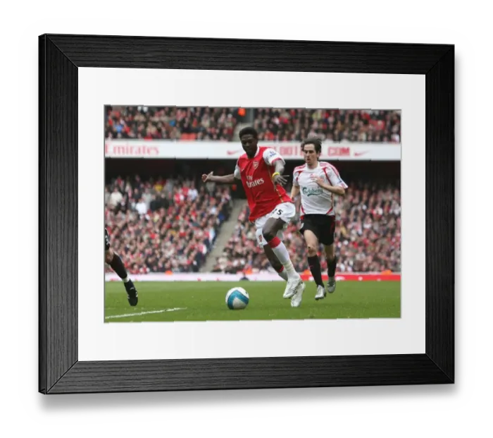 Framed Print : Adebayor's Cross: Arsenal vs. Liverpool, 1:1 Stalemate, Emirates Stadium, 2008