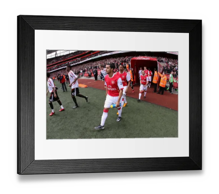 Framed Print : Theo Walcott and Armand Traore (Arsenal)