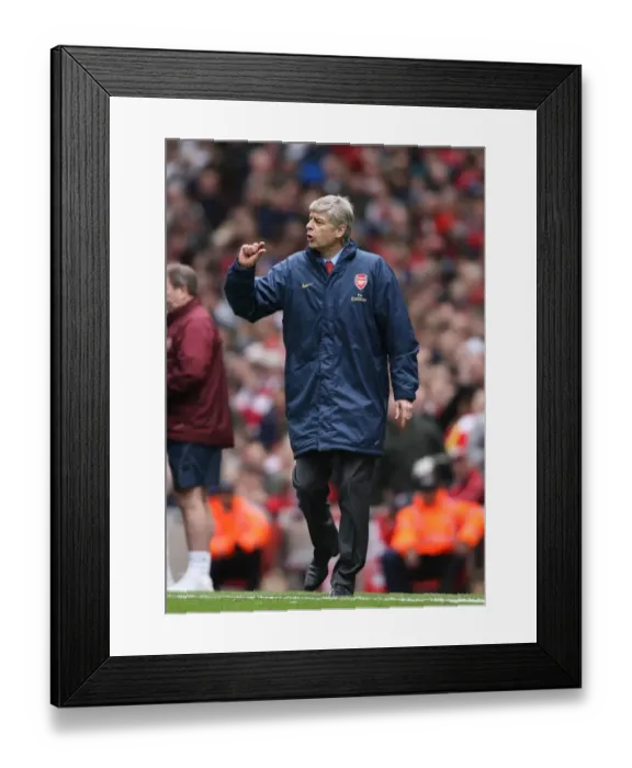 Framed Print : Arsene Wenger at the Helm: A 1-1 Battle Against Liverpool, Emirates Stadium, 2008 Framed Print : Arsene Wenger at the Helm: A 1-1 Battle Against Liverpool, Emirates Stadium, 2008