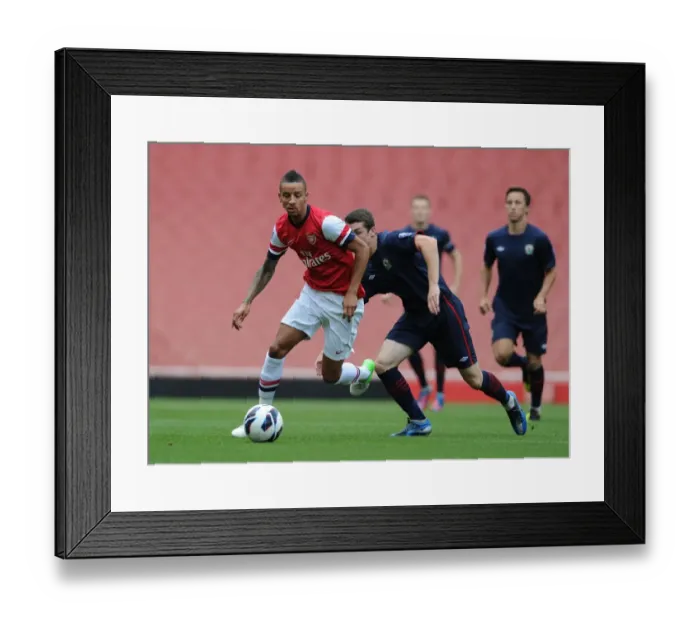 Framed Print : Sanchez Watt vs. John O'Sullivan: Exclusive Coverage of Arsenal U21 vs. Blackburn R U21 (August 2012)