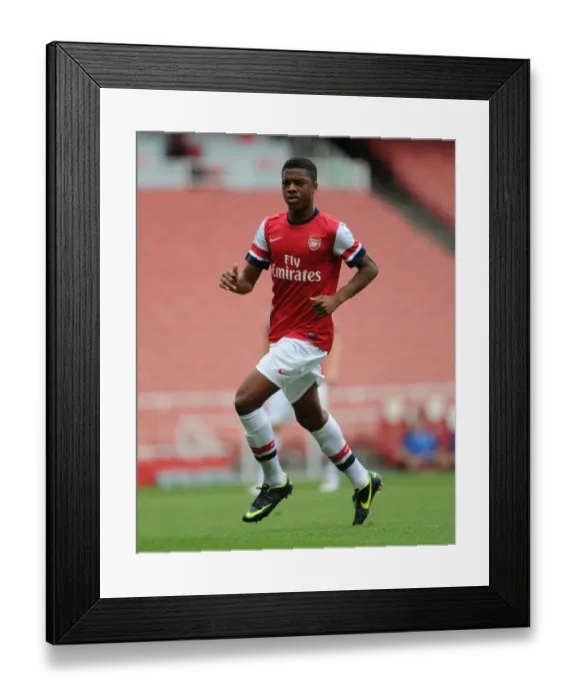 Framed Print : Exclusive: Chuba Akpom Shines in Arsenal U21's Victory over Blackburn Rovers