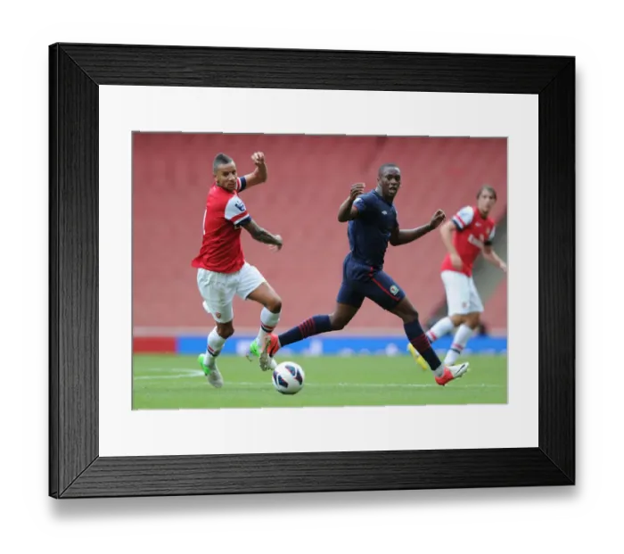 Framed Print : Exclusive: Craig Eastmond vs. Osayamen Osawe - Arsenal U21 vs. Blackburn R U21, 2012-13