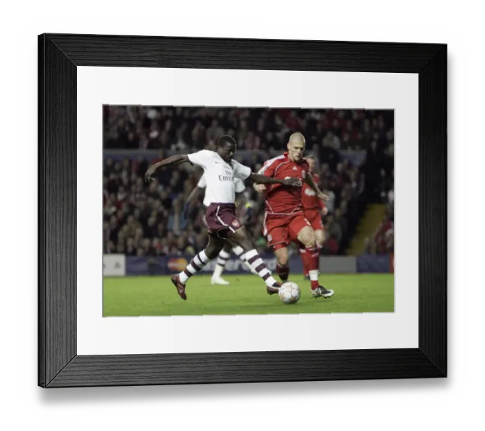 Framed Print : Emmanuel Eboue (Arsenal) Martin Skrtel (Liverpool) Framed Print : Emmanuel Eboue (Arsenal) Martin Skrtel (Liverpool)