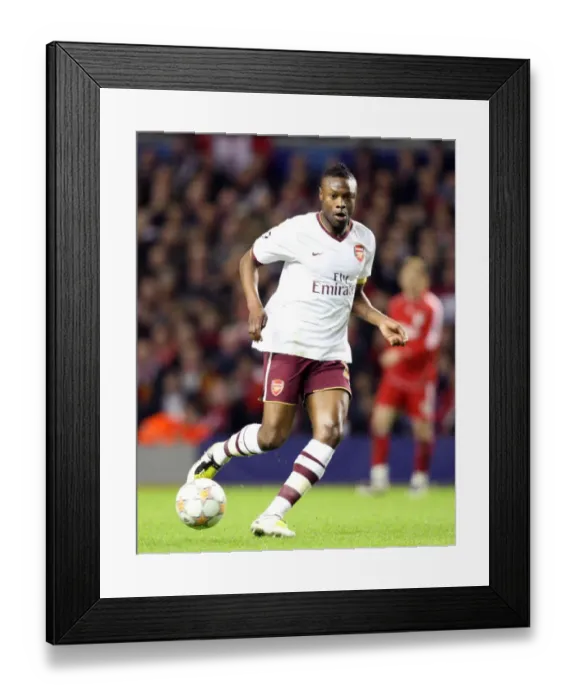 Framed Print : William Gallas in Action: Arsenal vs. Liverpool, UEFA Champions League Quarterfinals (8 / 4 / 08)