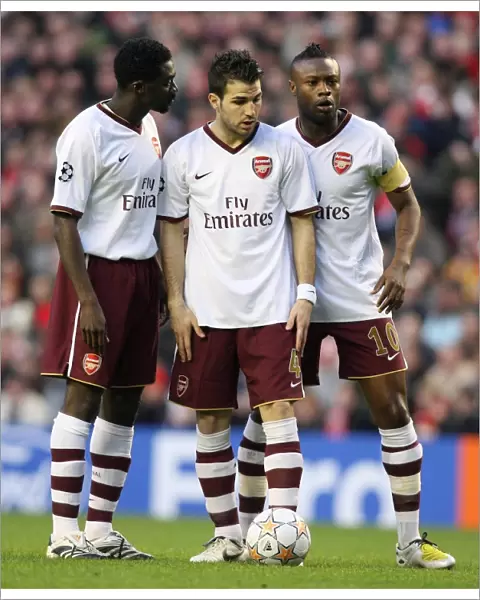 Kolo Toure, Cesc Fabregas and William Gallas (Arsenal)