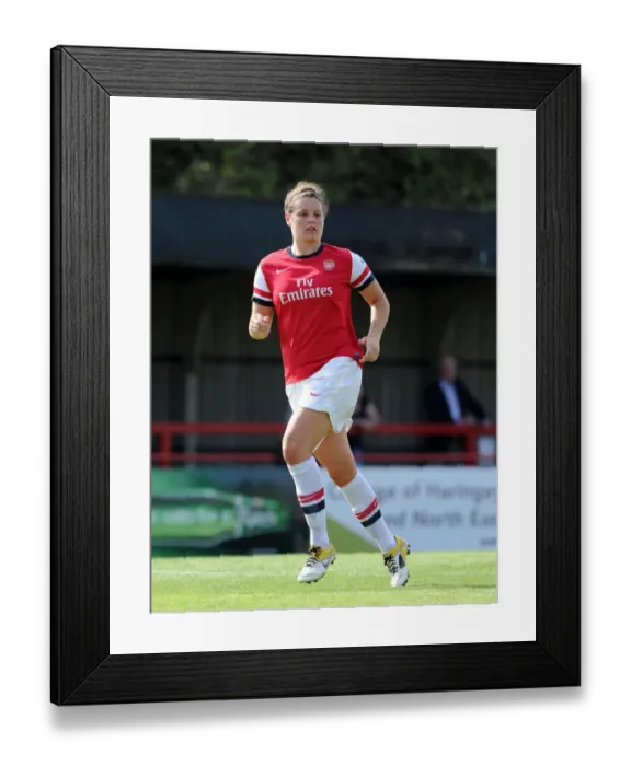 Framed Print : Jennifer Beattie in Action: Arsenal Ladies vs. Lincoln Ladies FA WSL Match, 2012