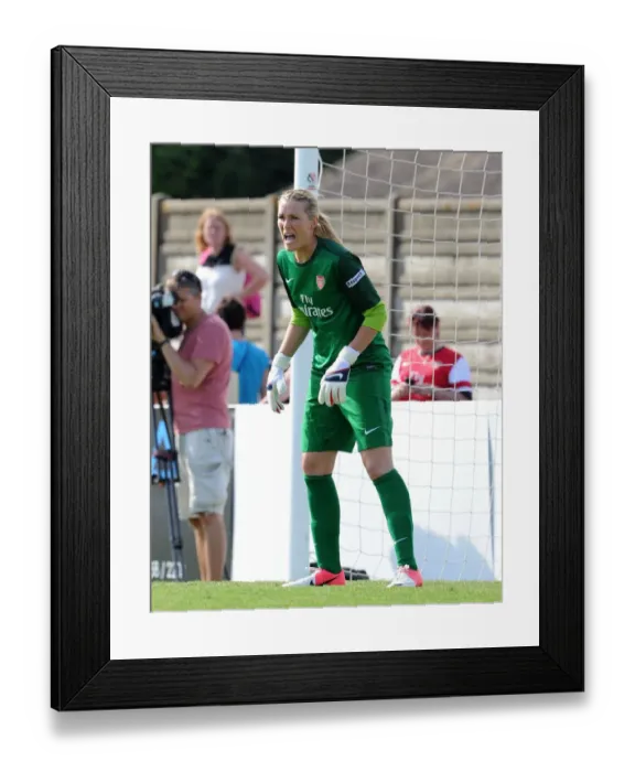 Framed Print : Emma Byrne in Action: Arsenal Ladies vs. Lincoln Ladies, FA WSL 2012-13