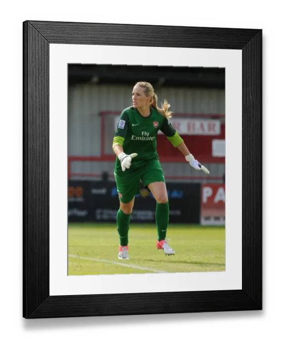 Framed Print : Emma Byrne in Action: Arsenal vs. Lincoln Ladies, FA WSL 2012
